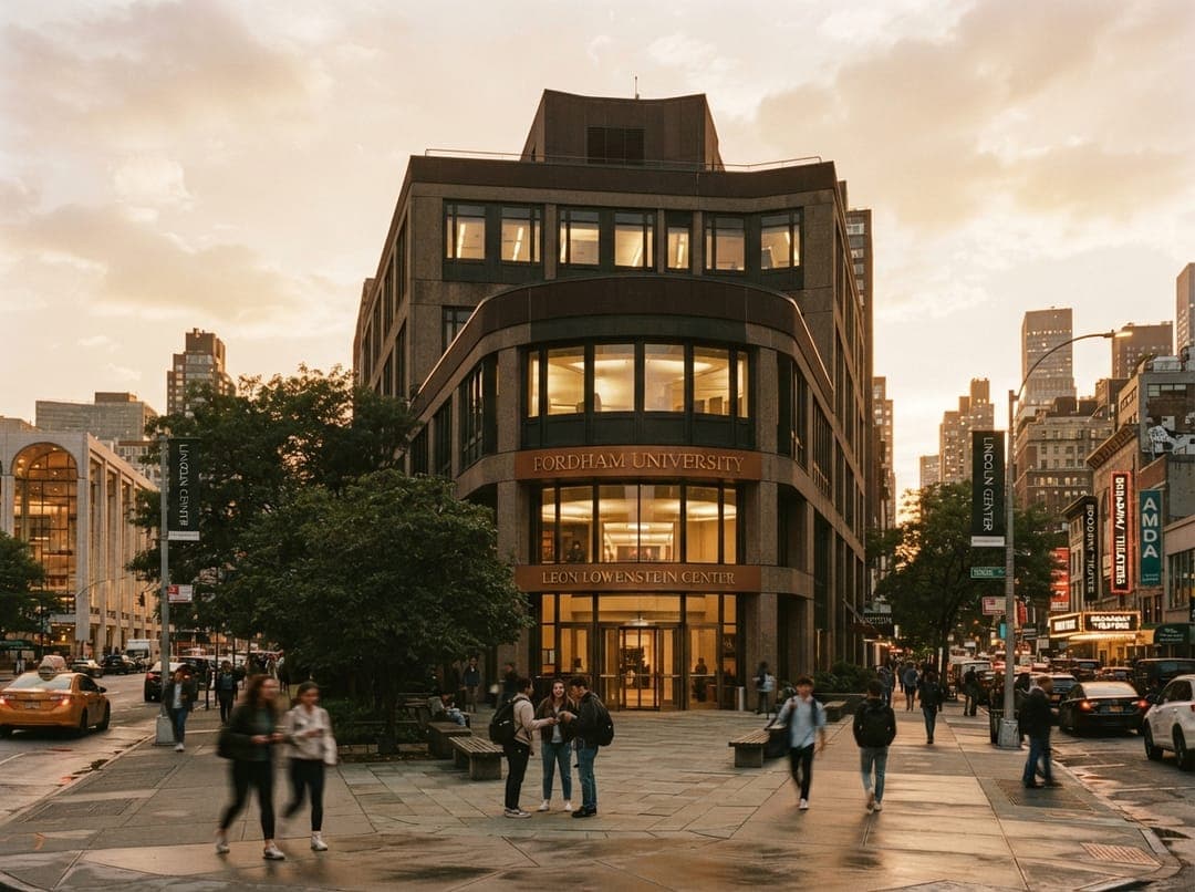 Fordham University Lincoln Center campus exterior in Manhattan